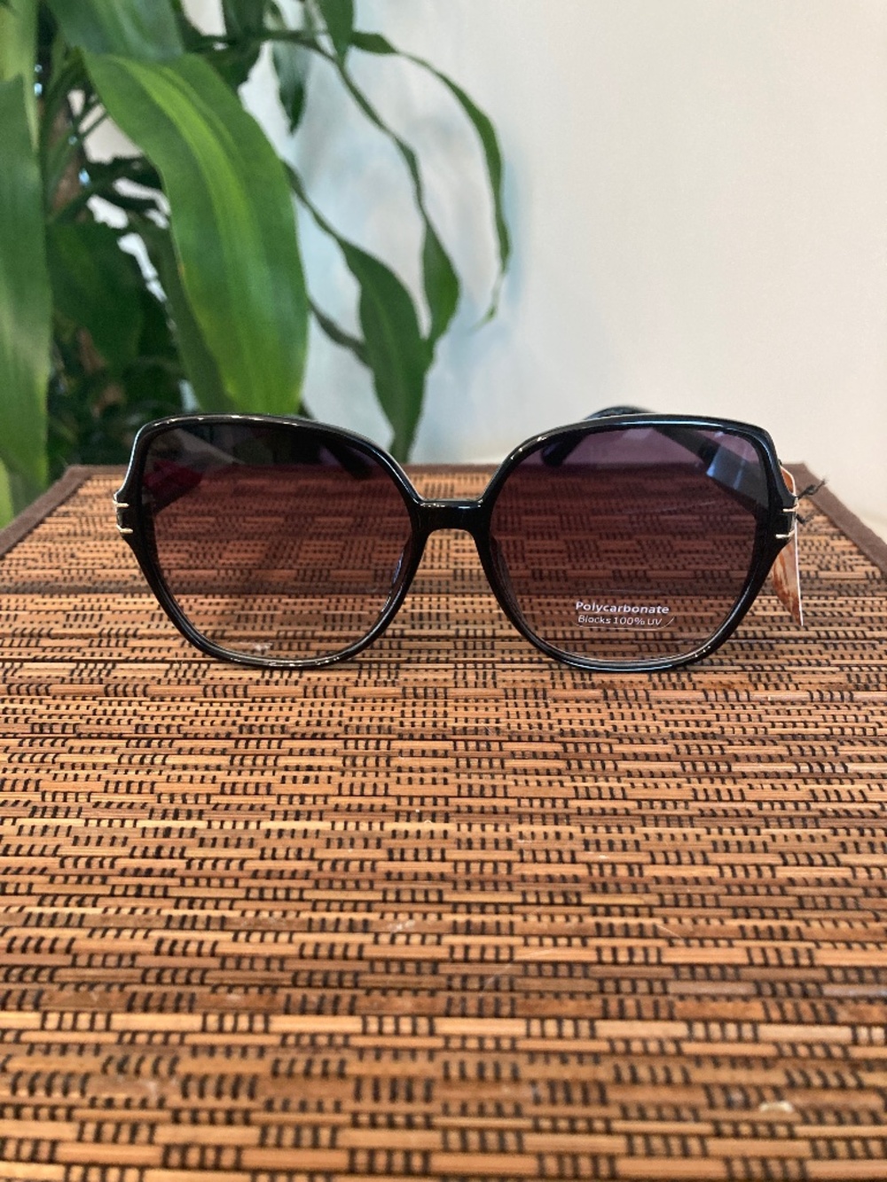 Large Gradient Lens Sunglasses (MP4033AP) Black